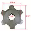 Conveyor Chain sprocket 1-1/4" Shaft - 6 Cog - 667H - Buyers Saltdogg