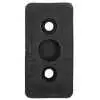 D-Shaped Molded Rubber Bumper, 3" x 3-1/2" x 6" inch tall