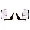 Deluxe Manual Mirror Assembly for 102" Body, Black, Pair - Fits E350