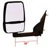 Deluxe Manual Mirror Assembly for 102" Body, Black, Pair - Fits E350