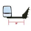 Deluxe Remote Mirror Assembly for 96" Body - Driver side - Black - Left Side Velvac 714523