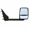 Deluxe Remote Mirror Assembly with Deluxe Mirror Head and Lighted arms for 102" Body - Passenger side - Black - Right Side - Velvac 714526