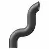 Double elbow Stack Pipe Extension, aluminized