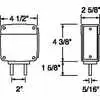 Fender Mount Marker Light with 75 Harness