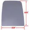 Flat Glass Kit for Deluxe Heated and Non-Heated Applications - Used on Left or Right - Velvac 709448
