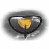 Heated Safety Cross Mirror Head with Glass