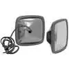 Heated Stainless Steel Mirror Head with Convex Glass &amp; Wire Harness - 6.5&quot; x 6&quot; - Velvac 704315