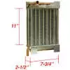 Heater Core for Hupp 940, Measures 11&quot; x 7-7/8&quot; x 2-1/2&quot;