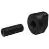 Heater knob & adapter shaft - 1/4" to 3/16" D-Shaped Hole at Each End of Shaft