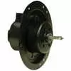 Heater Motor, 12 Volt 7&quot; Attached Mounting Plate - Dim: 4-1/4&quot;L x 3-1/4&quot; dia., 5/16&quot; dia. x 1&quot; Long with two flats - CW