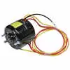 Heater Motor, 3 Speed, 24 Volt, 4 wires, Dim: 3" x 3" with 1/4" Shaft, CCW