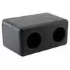 Heavy Duty Rubber Dock Bumper with 3.5" Hole Centers - 6.125" x 4" x 3.625"