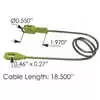 Hood Cable with Frame Extension, 18.5"L - Fits International 4000 Series