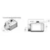 Horizontal plastic hydraulic pump reservoir fits Monarch, 5.5" x 6.5" x 19", 247 cubic inch usable, 1.06 gallon usable