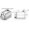 Horizontal Plastic Hydraulic Pump Reservoir fits Monarch, 6.75" x 6.75" x 11", 264 Cubic Inch Usable, 1.14 Gallon Usable