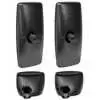 Kit of 4 Heated Manual Mirror Heads, 8" x 17" Flat &  8" x 8.5" Convex  - 1-1/8" Mounting Clamp - Fits International DuraStar WorkStar ProStar 