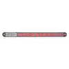 LED Hybrid combination stop/tail/turn & back up, red with Clear lens - 1" x 17"