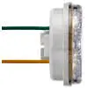 LED White oval warning light has 7 selectable flash patterns