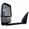 Left 2020 Black Deluxe Mirror Assembly with Blind Spot Camera for 102&quot; Wide Body - Fits GM - Velvac 719447