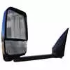 Left 2020 Black Deluxe Mirror Assembly with Blind Spot Camera for 96&quot; Wide Body - Fits GM - Velvac 719399
