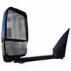 Left 2020 Black Deluxe Mirror Assembly with Light and Blind Spot Camera for 102&quot; Wide Body - Black - Fits Ford E Series - Velvac 719369