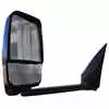 Left 2020 Black Mirror Assembly - Deluxe Head with Blind Spot Camera for 102" Wide Body - Fits Ford E Series - Velvac 719361