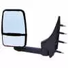Left 2020 Deluxe Heated Remote / Manual Mirror Assembly for 102&quot; Body Width with Light - Driver side - Black - Fits 03-On Ford E Series - Velvac 715441