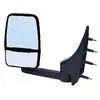 Left 2020 Deluxe Manual Mirror Assembly for 102" Body - Driver side - Black - Velvac 715453