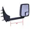 Left 2020 Standard Manual Mirror Assembly for 102" Body Width, Black - Driver side - 03-On Ford E Series