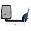 Left 2020 Standard Manual Mirror Assembly for 102" Body Width - Driver side - Black - Fits GM - Velvac 714561