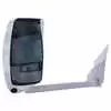 Left 2020 White Mirror Assembly - Deluxe Head with Blind Spot Camera and Signal Arrow for 102" Wide Body - Fits Ford E Series - Velvac 719383