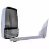 Left 2020 White Mirror Assembly with Light - Deluxe Head Velvac 715445