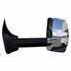 Left 2020XG Deluxe Heated Remote / Manual Mirror Assembly with Blind Spot Camera for 102" Body Width - Chrome - Fits GM - Velvac 717581