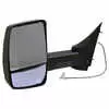 Left 2020XG Deluxe Heated Remote / Manual Mirror Assembly with Light for 96" Body Width - Driver side - Black - Velvac 716353