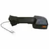 Left 2020XG Deluxe Heated Remote / Manual Mirror Assembly with Light for 96" Body Width - Driver side - Black - Velvac 716353
