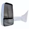 Left 2020XG Heated Remote / Manual Mirror Assembly with Blind Spot Camera for 102&quot; Body Width - Driver side - White - Fits Ford E Series - Velvac 718617