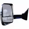 Left 2020XG Heated Remote / Manual Mirror Assembly with Blind Spot Camera for 96&quot; Body Width - Chrome - Fits Ford E Series - Velvac 717543