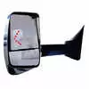 Left 2020XG Heated Remote / Manual Mirror Assembly with Blind Spot Camera and Signal Arrow for 102&quot; Body Width - Driver side - Chrome - Fits Ford E Series - Velvac 717549