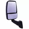 Left 2025 Deluxe Heated Remote / Manual Mirror Assembly - Black - Velvac 713801