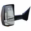 Left Black Heated 2020XG Mirror Assembly with Light for 102" Wide Body - Remote Manual Velvac 716323