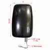 Left Deluxe Heated Remote / Manual Mirror Head - Driver side - Black - Velvac 714581