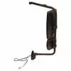 Left Heated Manual Mirror Assembly without Upper Mount - Driver side - Black - Fits International DuraStar WorkStar ProStar
