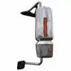 Left Heated Motorized Mirror Assembly with Light and CB Antenna Ready - Driver side - Chrome - Fits International DuraStar WorkStar ProStar 