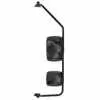 Left Mirror Assembly with Preset Steel, Flat Black, 35-1/2" x 10" - Drivers Side - Velvac