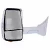 Left White Heated 2020XG Mirror Assembly with Light for 96&quot;&quot; Wide Body - Driver side - Remote Manual - Fits GM Velvac 716389