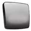 Lower Heated Convex Mirror Glass with Carrier - Fits International DuraStar WorkStar ProStar