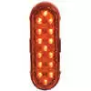 LED 6" Oval Light Amber Light, 15 LED's