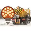 Maxxheat Round 15 LED Heated Work Light with Amber Lens, 12/24VDC - 4.8" Diameter x 1.5" Deep