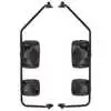 Mirror Assembly with Preset, Flat Black, Pair - 35-1/2" x 10" -  Velvac 