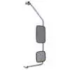 Mirror Assembly with Preset - White Steel Mirror Heads And Loop - Passenger side - Right Side - Velvac 714960